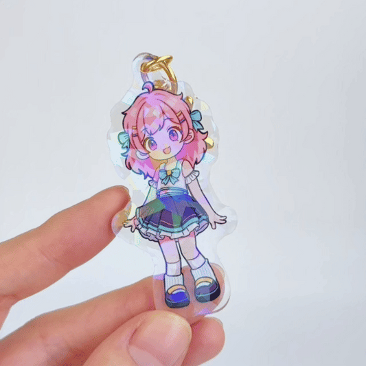 Custom Epoxy Holographic Acrylic Keychains