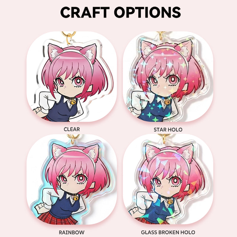 Custom Clear Acrylic Keychains