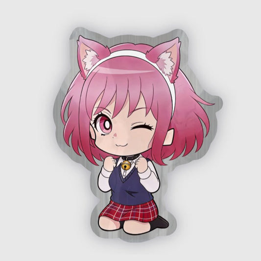 Custom Brushed Silver Stickers - Customew