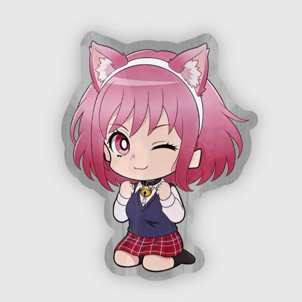 Custom Brushed Silver Stickers - Customew