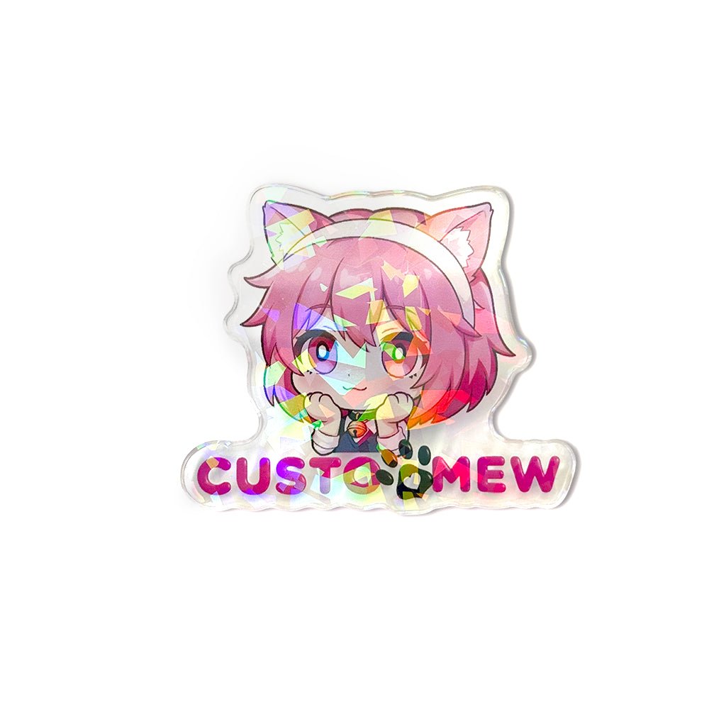 Custom Clear Acrylic Pins - Customew