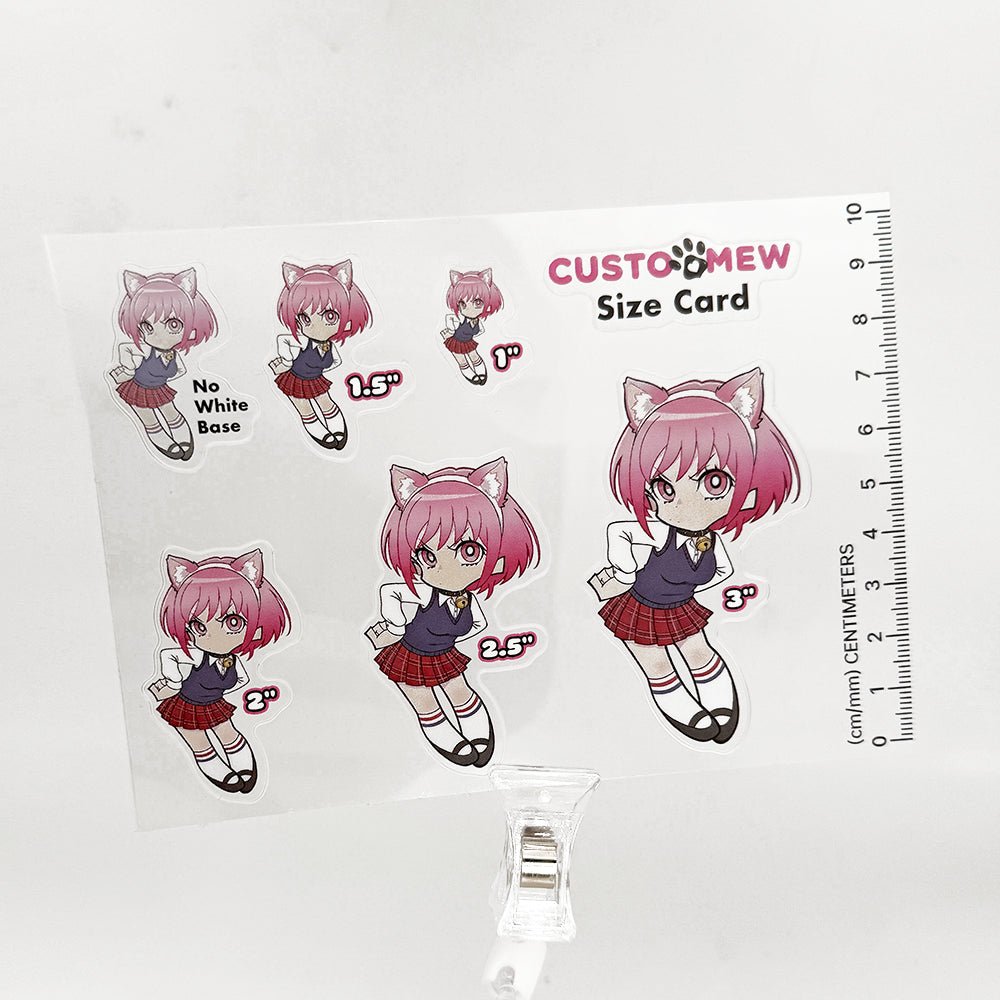 Custom Clear Transparent PET Vinyl Sticker Sheet - Customew