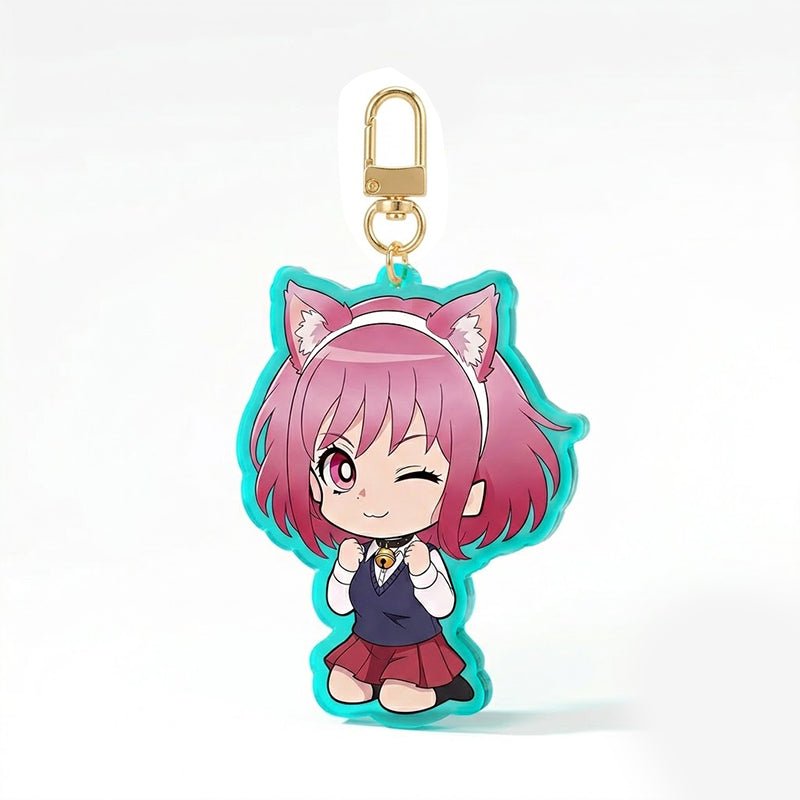 Custom Colored Edge Acrylic Keychains - Customew