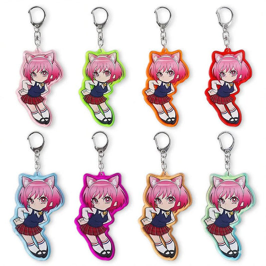Custom Colored Edge Acrylic Keychains - Customew