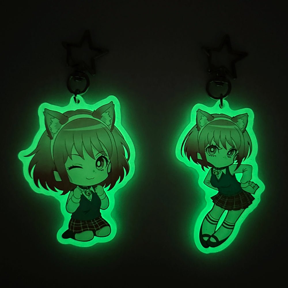 Custom Glow In The Dark Acrylic Keychains - Customew