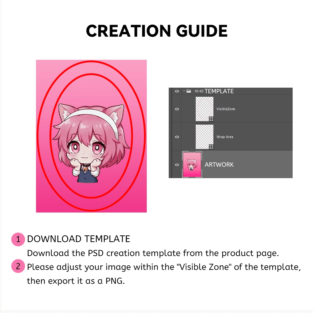 Custom Oval Button Pins - Customew