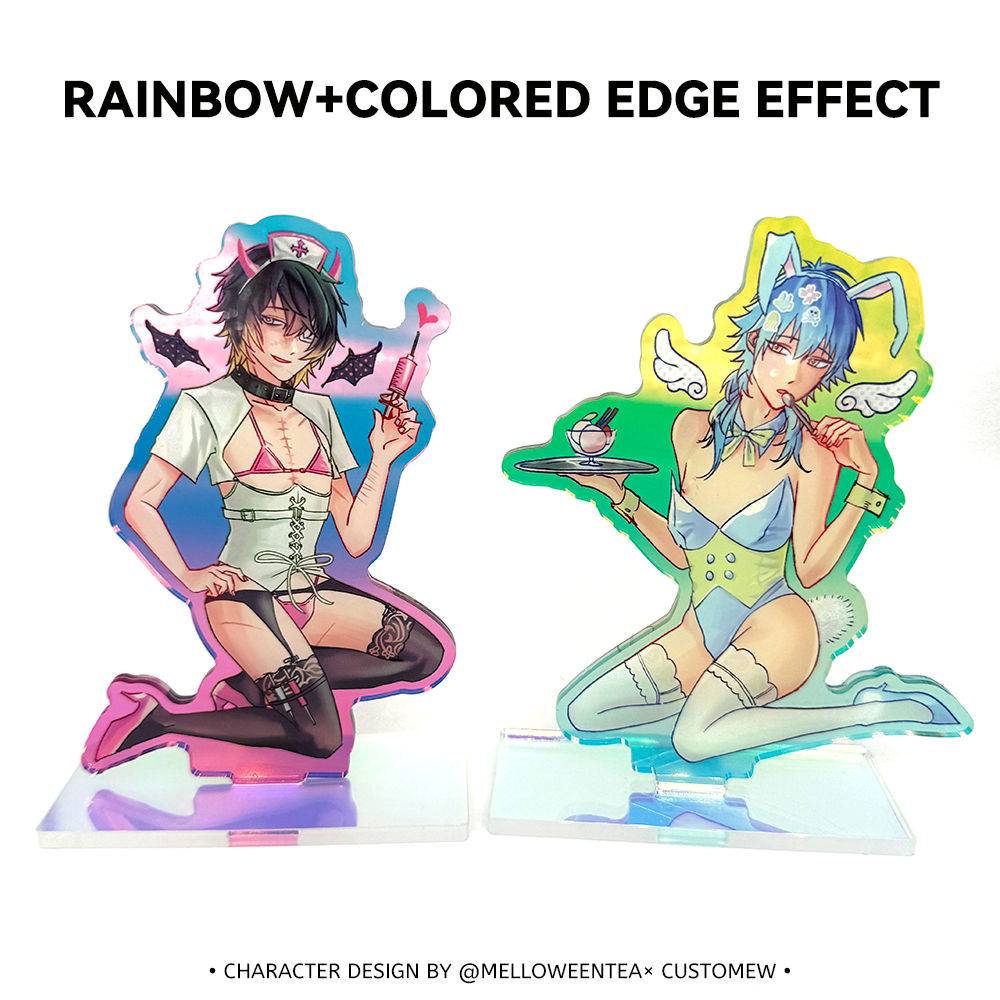Custom Rainbow Diamond Acrylic Standees - Customew