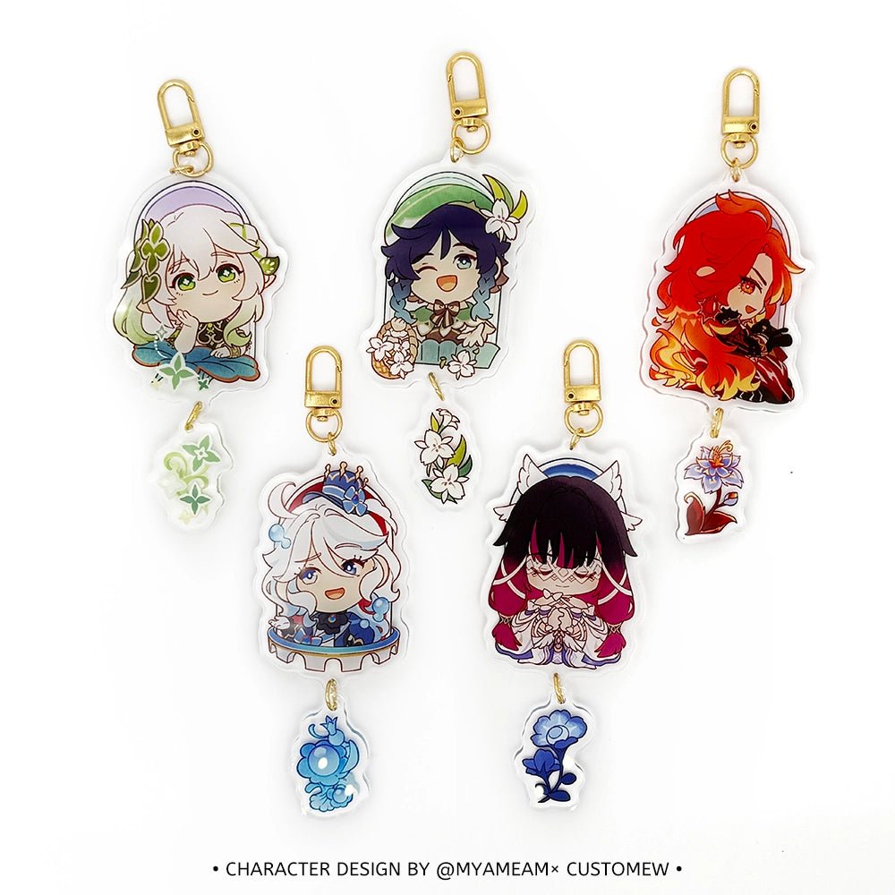 Custom Series Connection Clear Acrylic Keychains/Charms - Customew