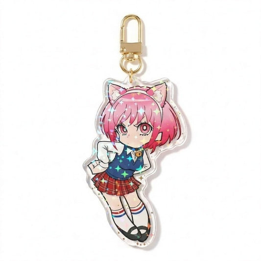 Custom Star holo Acrylic keychain - Customew