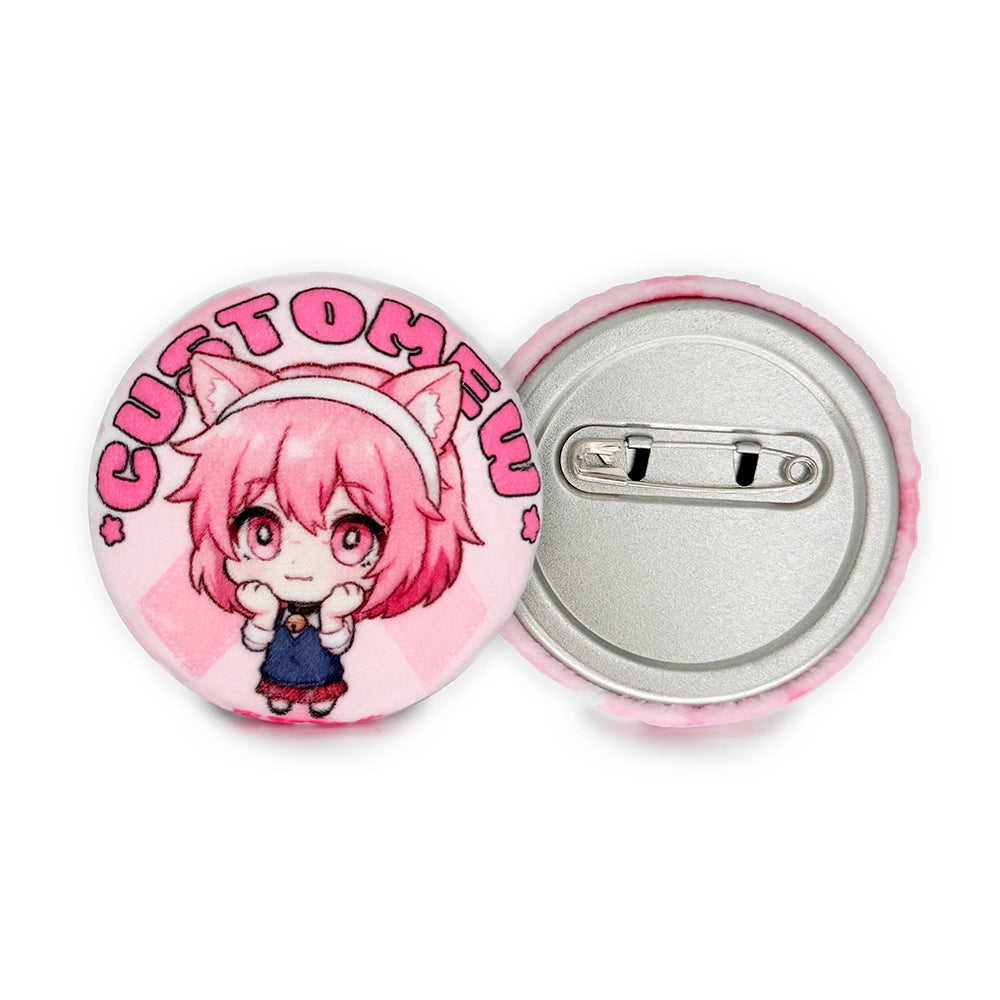 Custom Plush Button Pins
