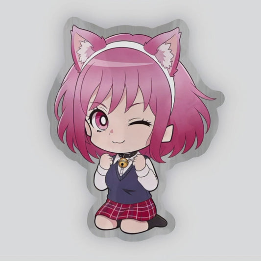 Custom Brushed Silver Stickers