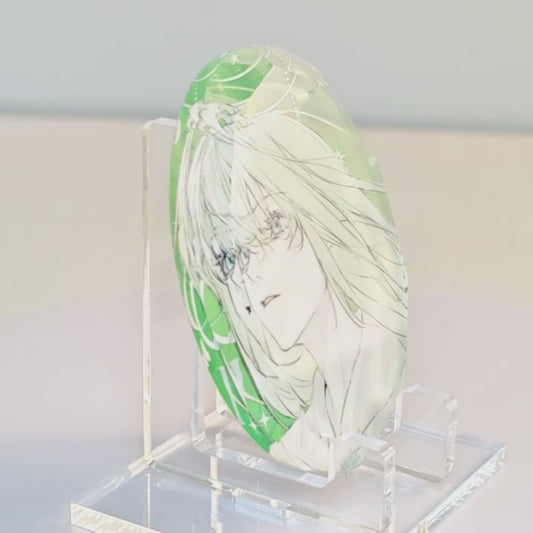 Gemstone Thick Acrylic Block Keychains