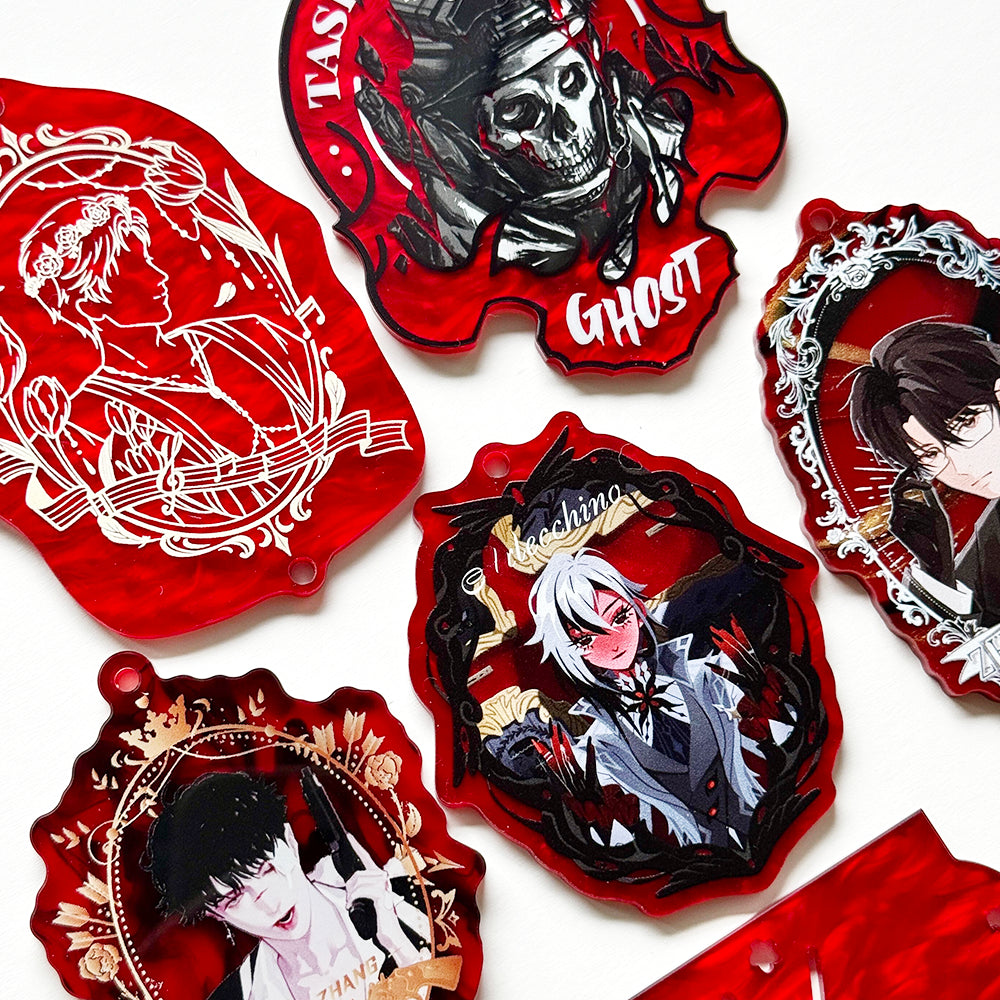 Custom Mica Acrylic Keychains/Charms